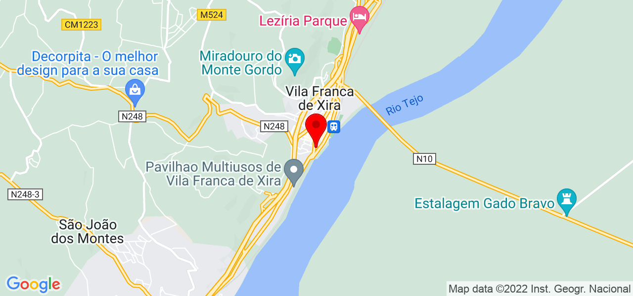 Luiz Martins . - Lisboa - Vila Franca de Xira - Mapa