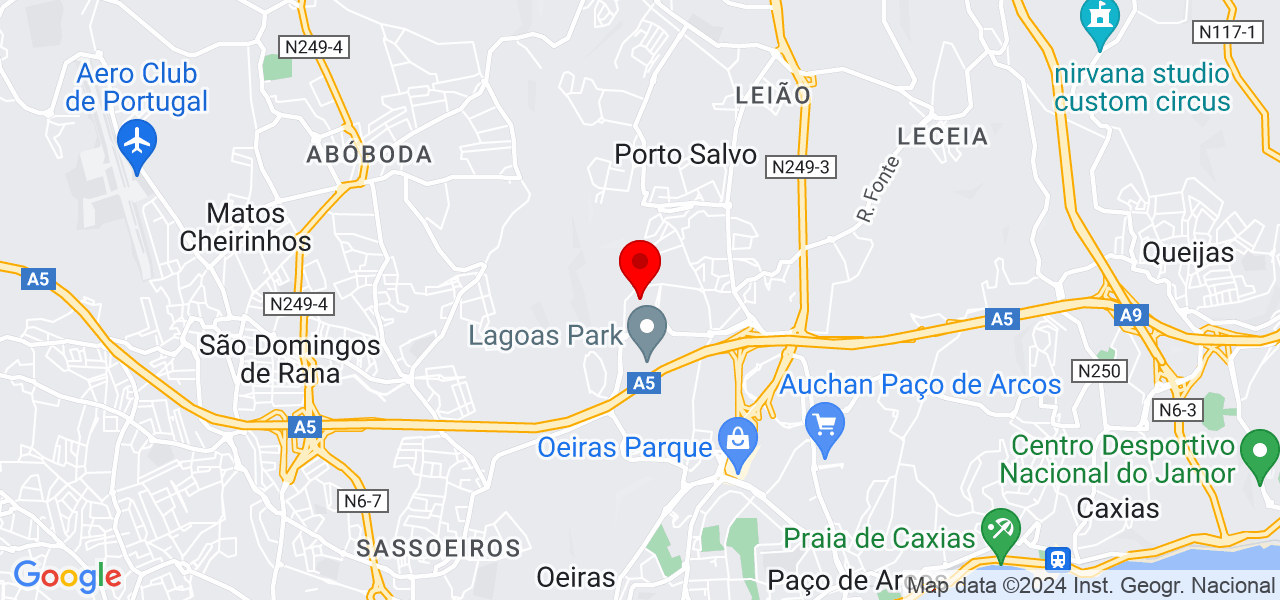 MJ Domestic Services - Lisboa - Oeiras - Mapa