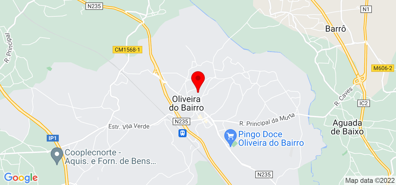Maria Lima - Aveiro - Oliveira do Bairro - Mapa