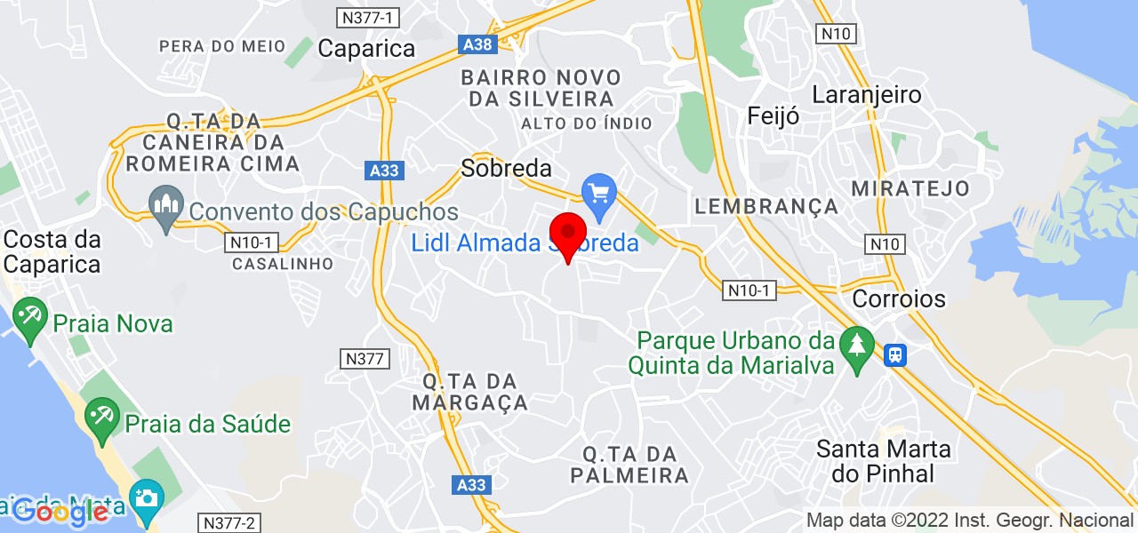 Simone - Setúbal - Almada - Mapa