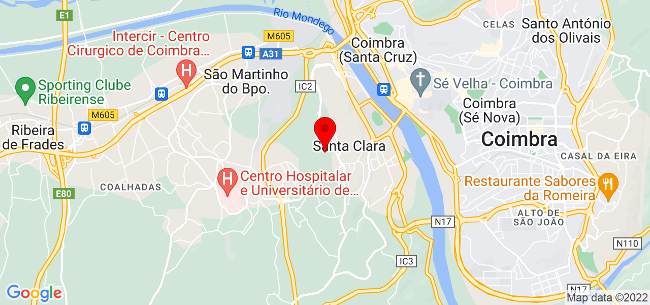 COR &amp; ALEGRIA - SERVI&Ccedil;OS DE MANUTEN&Ccedil;&Atilde;O, LDA - Coimbra - Coimbra - Mapa