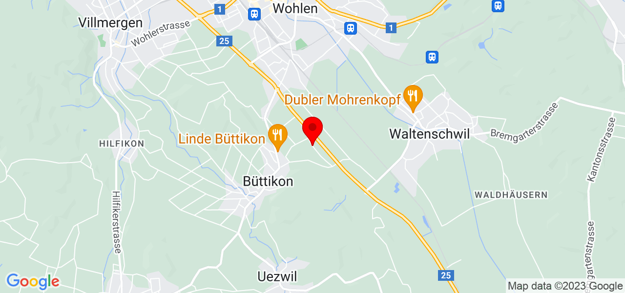 Hilsbos Dog Training - Aargau - Waltenschwil - Karte