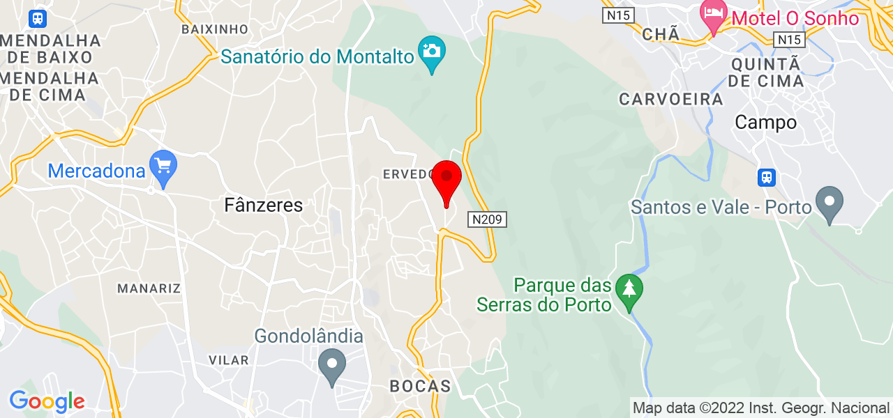 Michelle Guimar&atilde;es - Porto - Gondomar - Map