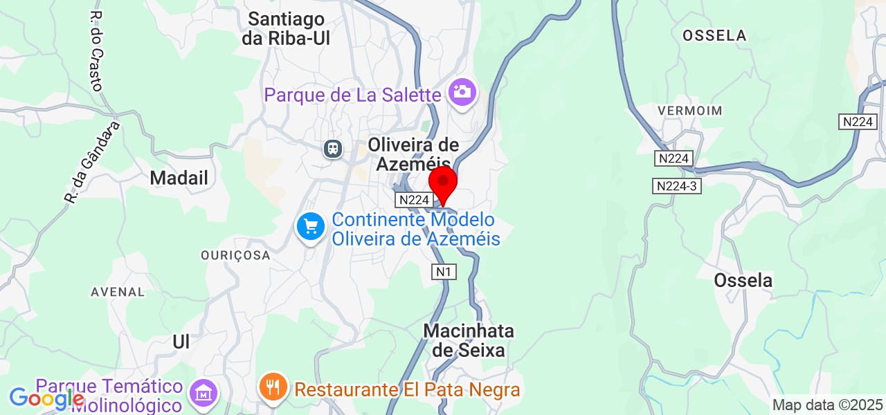 Vertex UE - Aveiro - Oliveira de Azeméis - Mapa