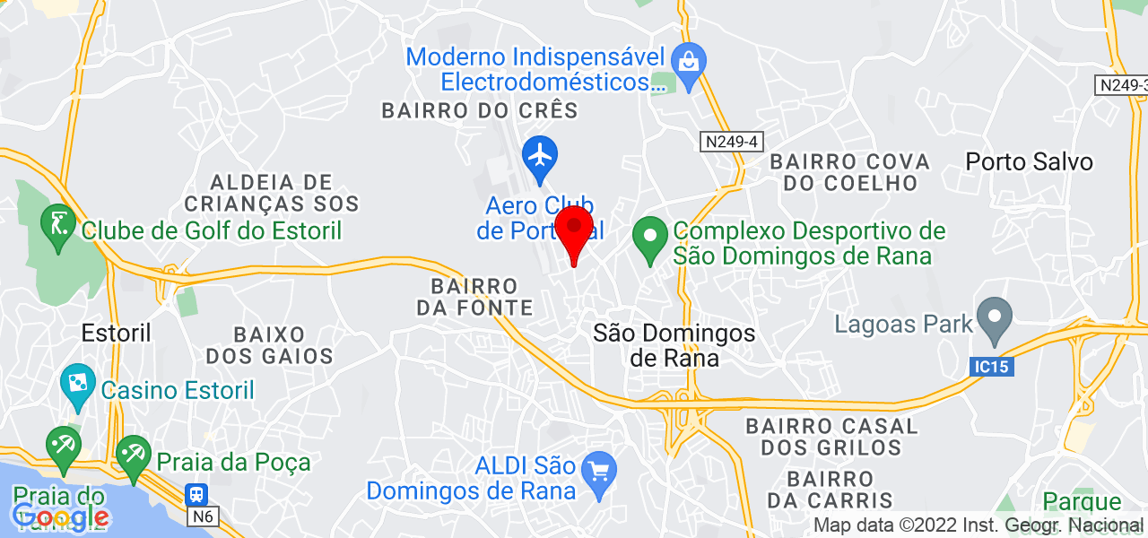 Regina Saraiva - Lisboa - Cascais - Mapa