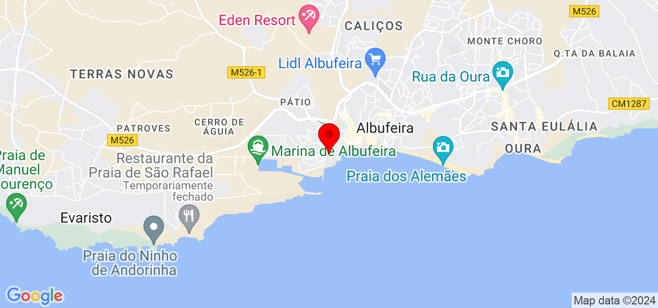Algharitmo - Servi&ccedil;os t&eacute;cnicos de som Lda. - Faro - Albufeira - Mapa