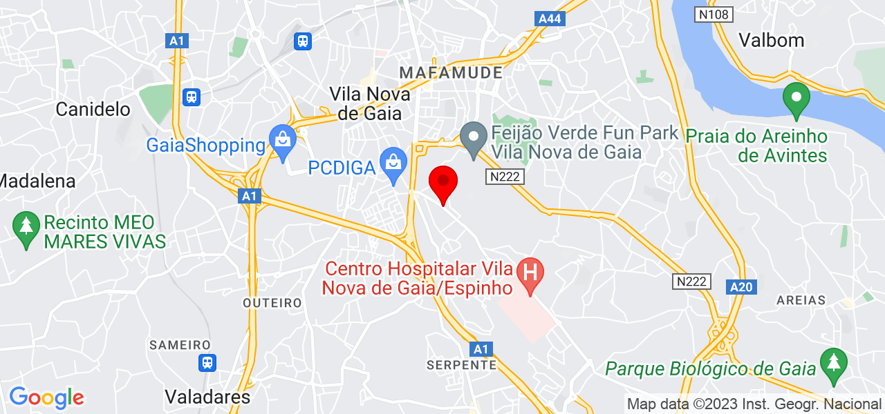 Daniel Trajano - Porto - Vila Nova de Gaia - Map