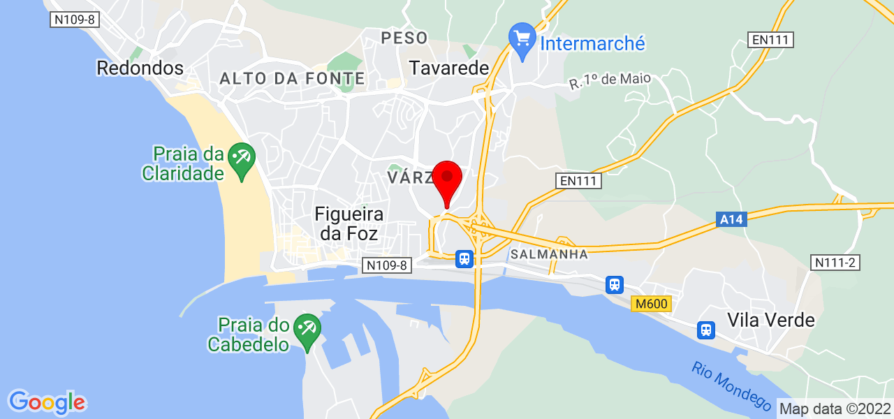 Ana Fraga - Coimbra - Figueira da Foz - Mapa
