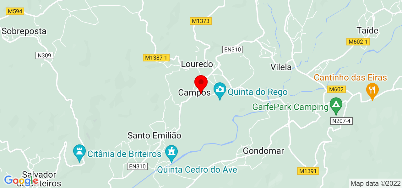 Joana Lopes Stahlhacke - Braga - Póvoa de Lanhoso - Mapa