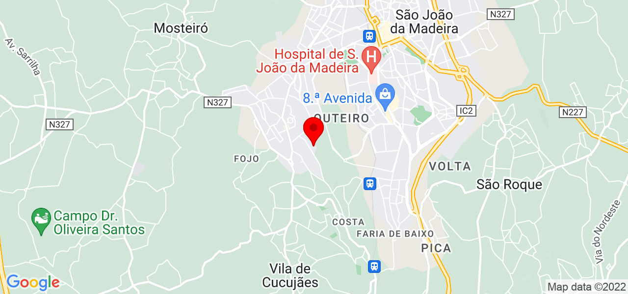 Jessica Brand&atilde;o - Aveiro - Oliveira de Azeméis - Mapa
