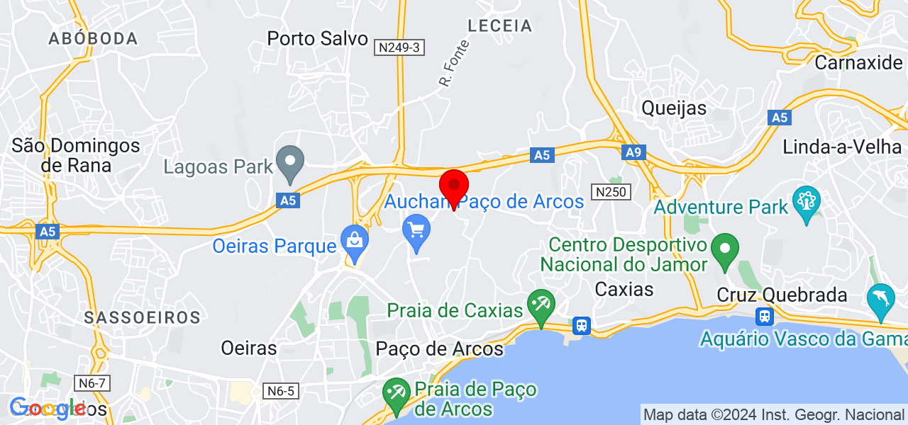 Paulo - Lisboa - Oeiras - Mapa