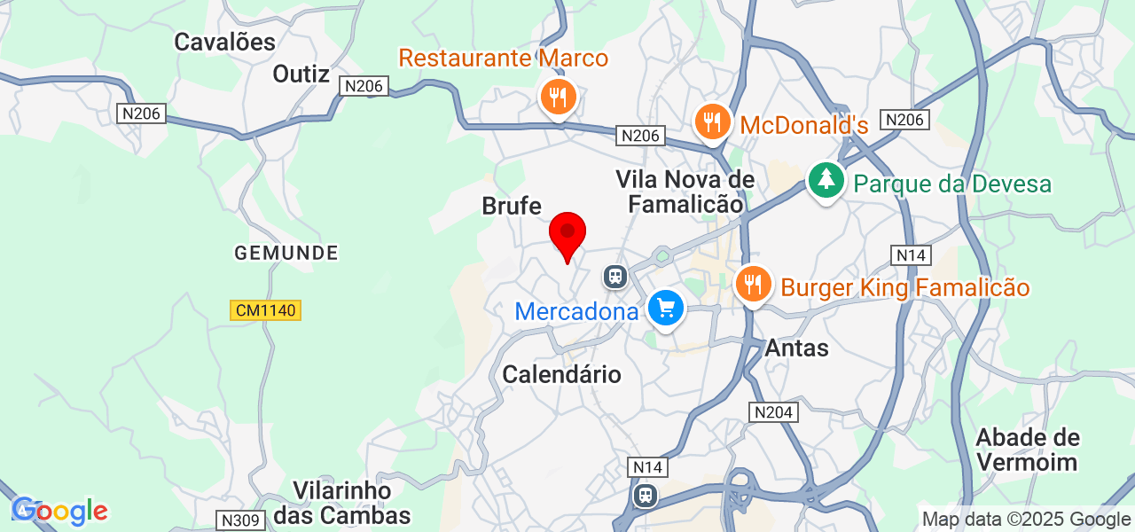 Fernando Oliveira - Braga - Vila Nova de Famalicão - Map