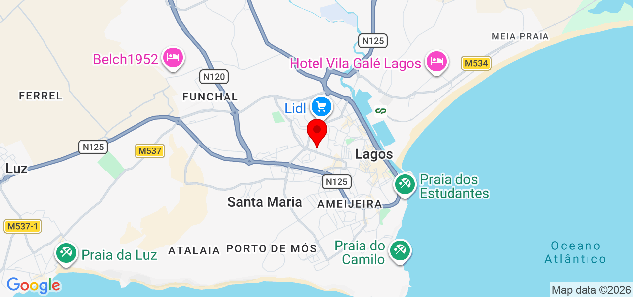 Pereira Services - Faro - Lagos - Mapa