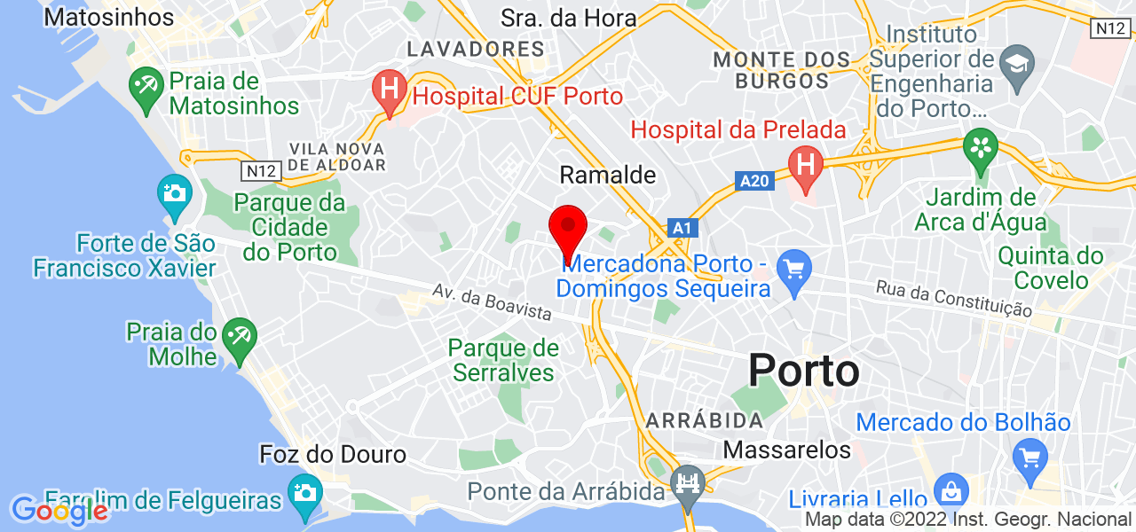 Bruno Ara&uacute;jo - Porto - Porto - Mapa