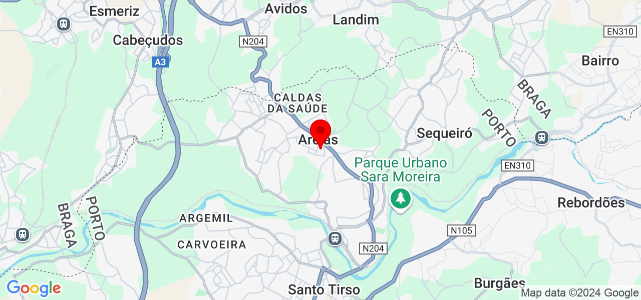 João Oliveira - Porto - Santo Tirso - Map
