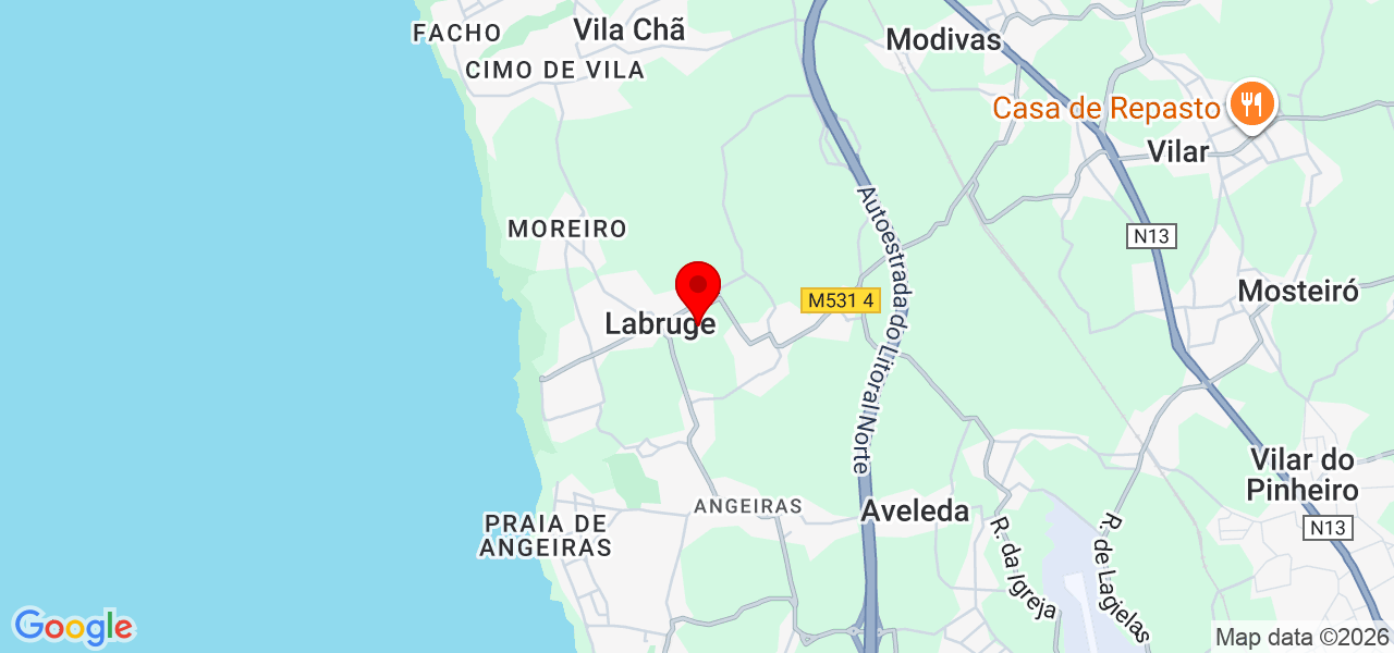 Luan Almeida - Porto - Vila do Conde - Karte