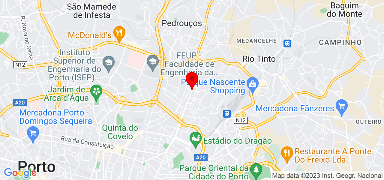 Pilar Transportes e Mudan&ccedil;as - Porto - Porto - Mapa