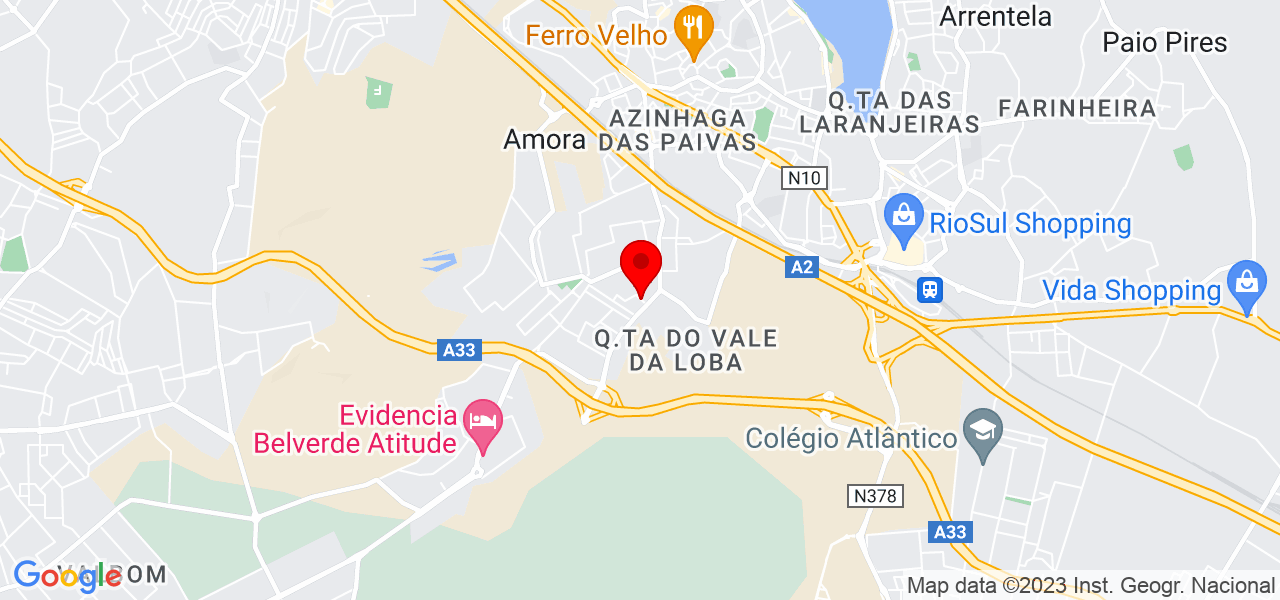 Samori Silva - Setúbal - Seixal - Mapa