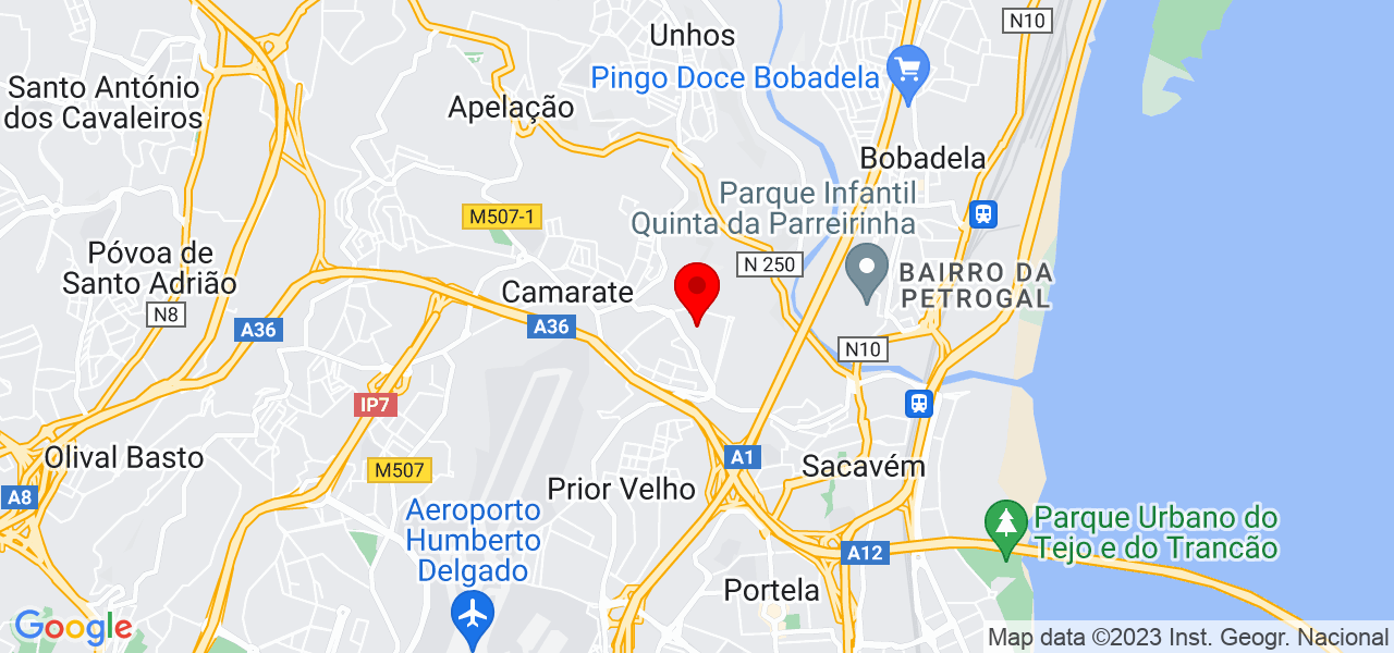 Dulc&iacute;nio Lima - Lisboa - Loures - Mapa