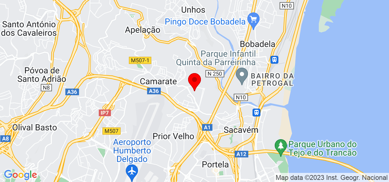 Dulcínio Lima - Lisboa - Loures - Karte