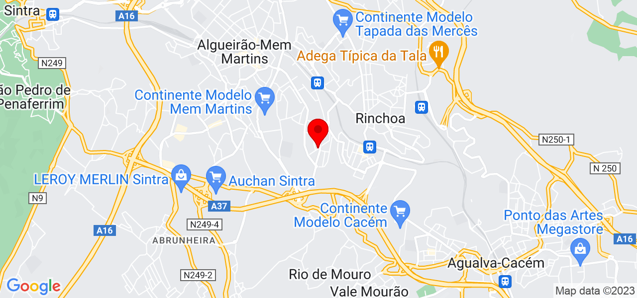 F&aacute;tima - Lisboa - Sintra - Mapa