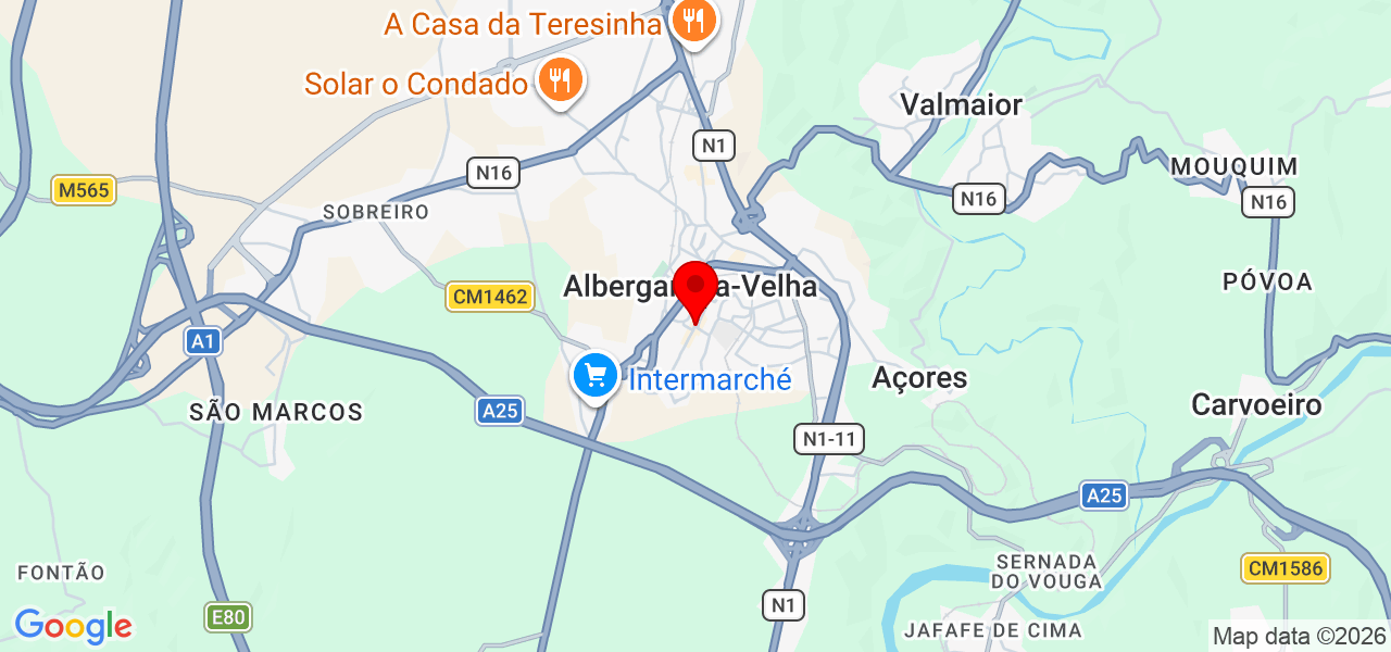 PT Gonçalo Baptista - Aveiro - Albergaria-a-Velha - Karte