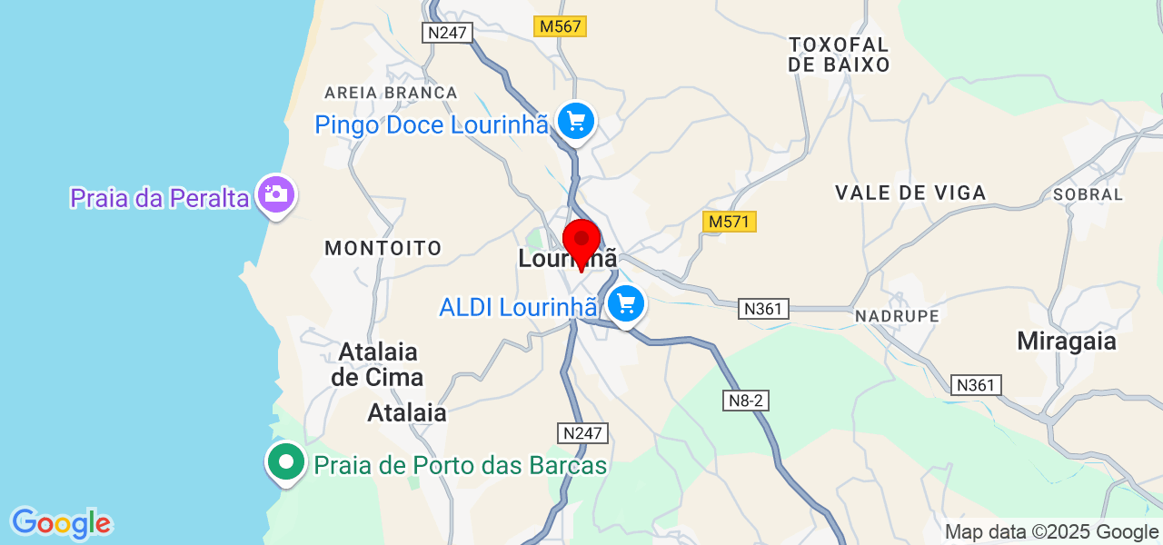 Márcia - Lisboa - Lourinhã - Carte