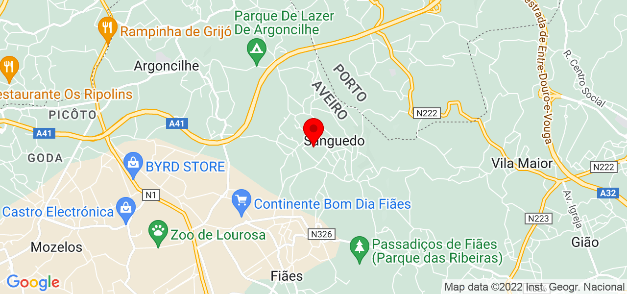 Joao - Aveiro - Santa Maria da Feira - Mapa