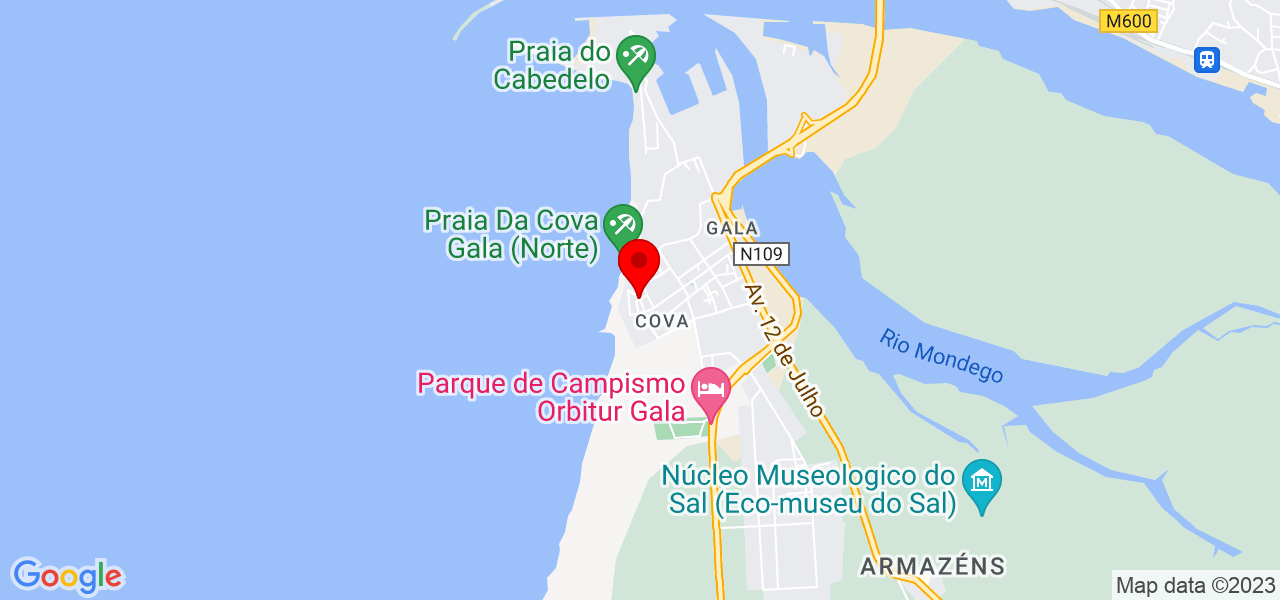 Claudio - Coimbra - Figueira da Foz - Map