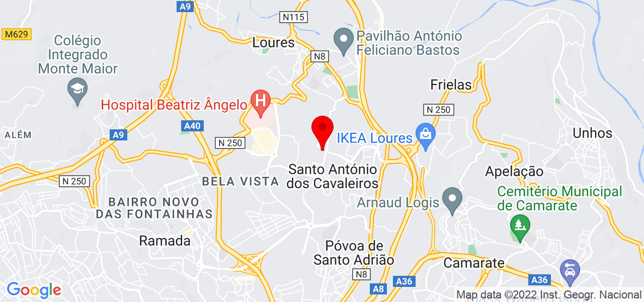 Cremilda  Portugal  Afonso - Lisboa - Loures - Mapa