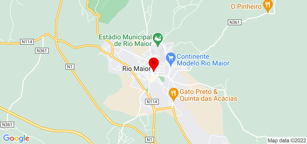 Vitor Dias - Santarém - Rio Maior - Mapa