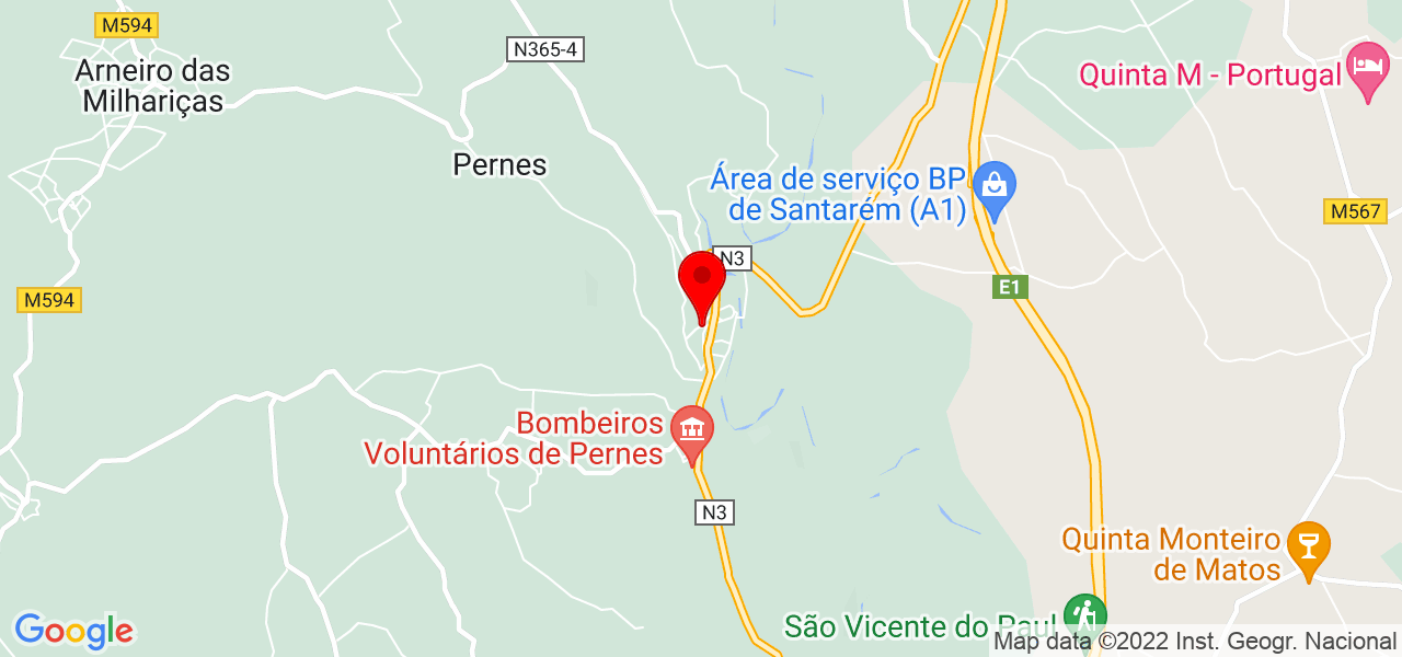 Pen&eacute;lope de Melo - Santarém - Santarém - Mapa