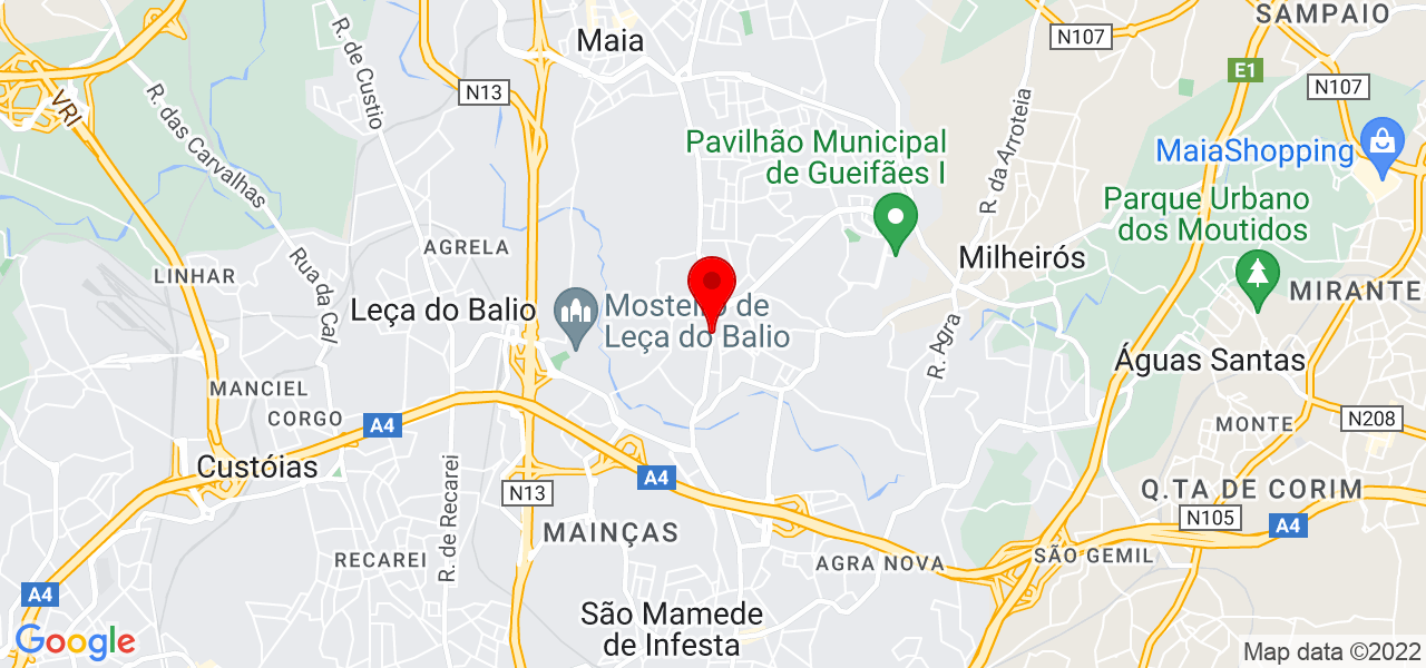 &Acirc;ngela In&ecirc;s - Porto - Matosinhos - Mapa
