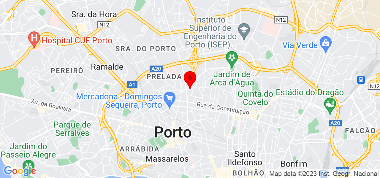 Cl&aacute;udio Augusto Gon&ccedil;alves - Porto - Porto - Mapa