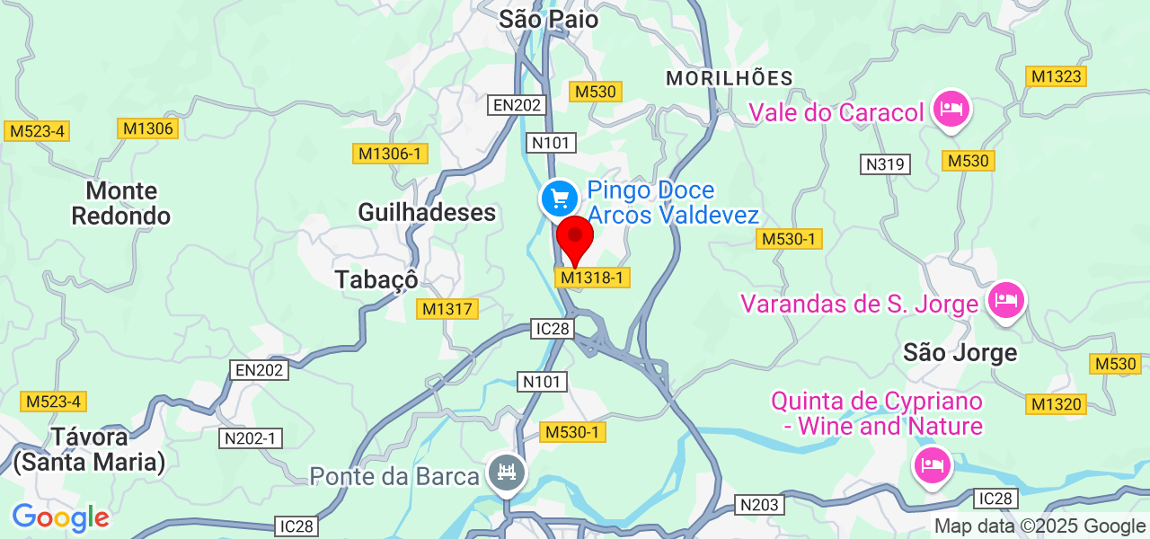 Manuela - Viana do Castelo - Arcos de Valdevez - Map
