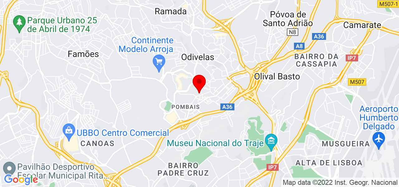 Diogo Marracho - Lisboa - Odivelas - Mapa