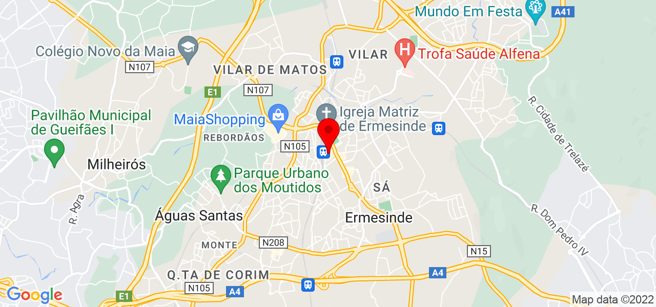Maria Angelica - Porto - Valongo - Mapa