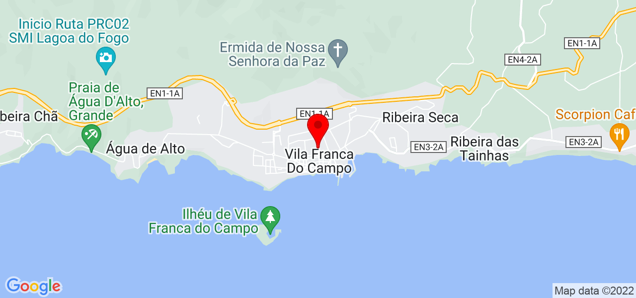 Madalena Sousa - Açores - Vila Franca do Campo - Mapa