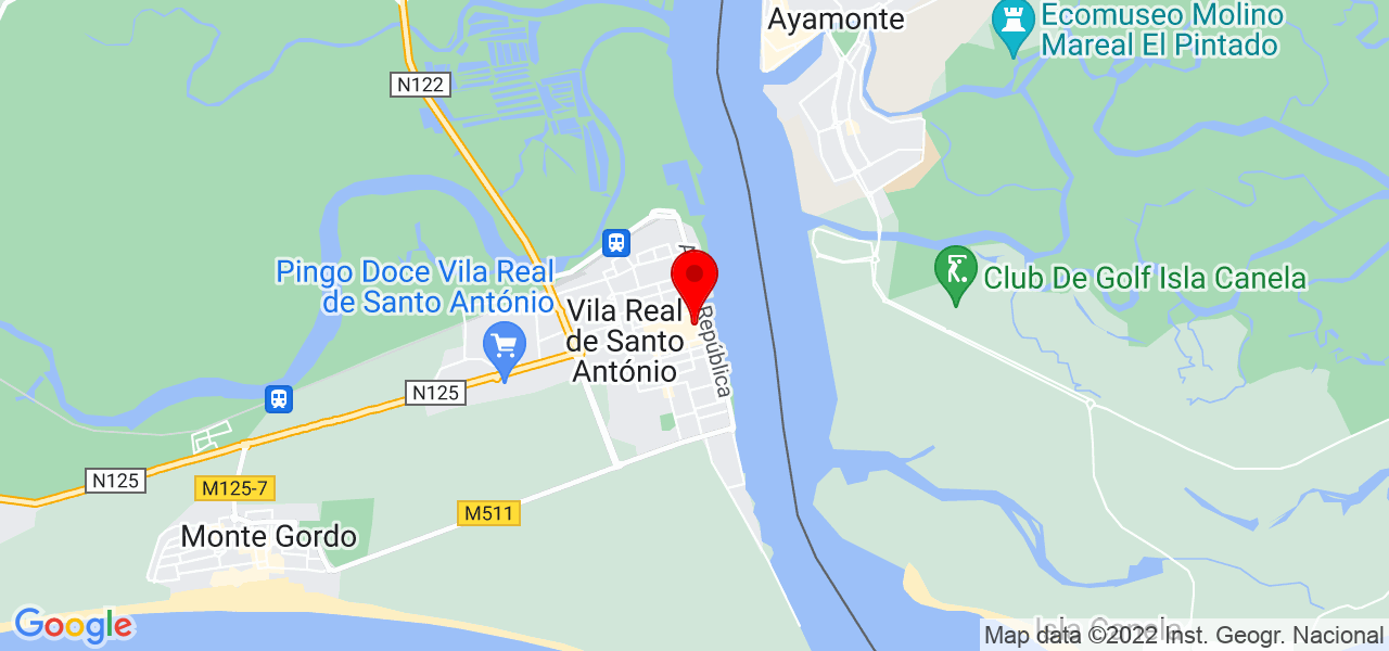 Rita Muniz - Faro - Vila Real de Santo António - Mapa