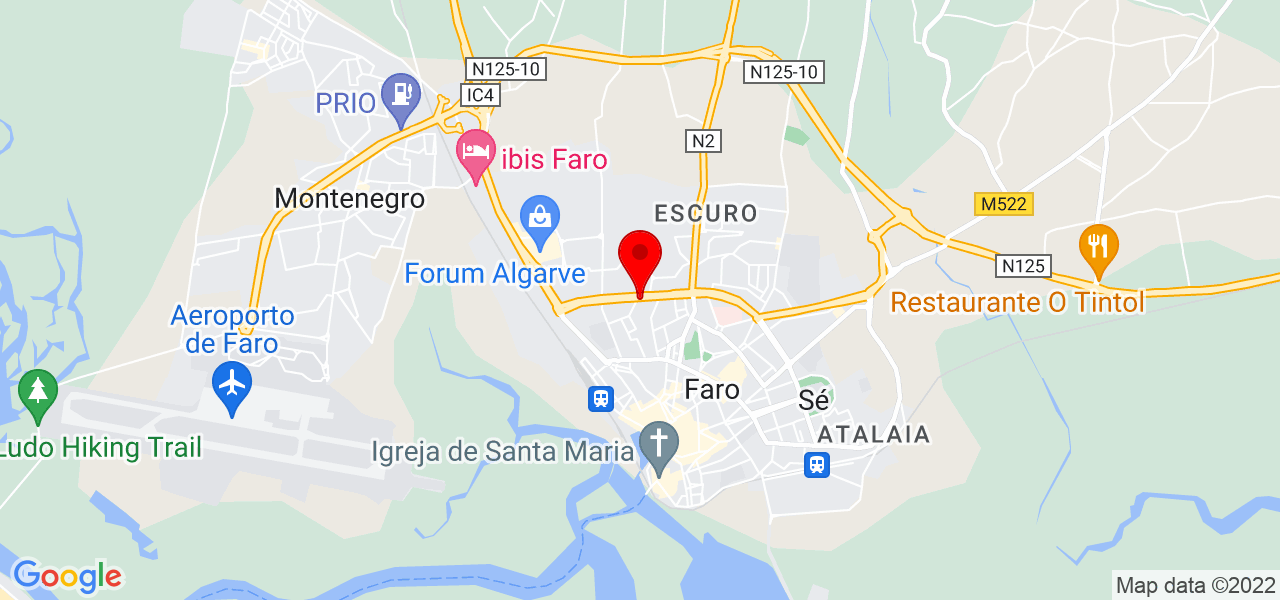 Jo&atilde;o Ludgero - Faro - Faro - Mapa