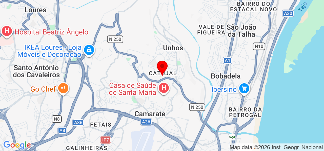 ReR construções - Lisboa - Loures - Mapa