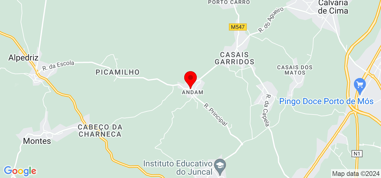 Paula Marques - Leiria - Porto de Mós - Map