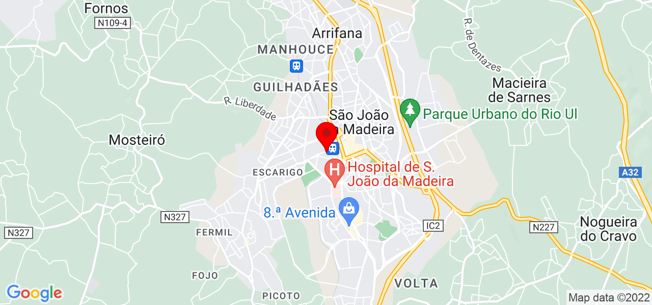 Luis Pedro Rodrigues Barbosa - Aveiro - São João da Madeira - Mapa