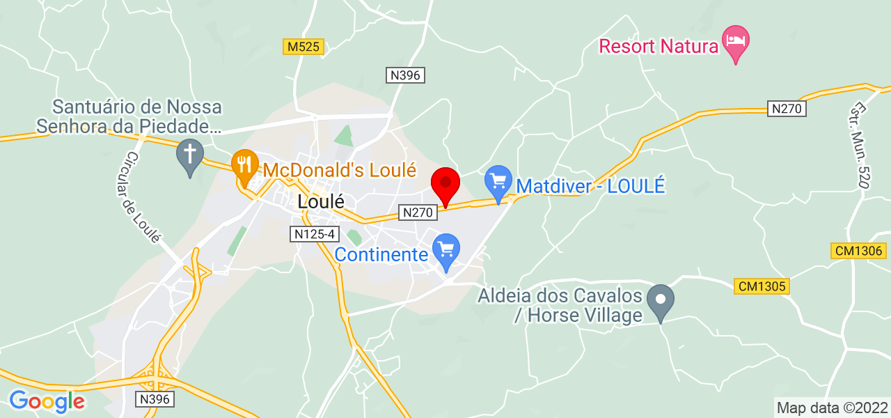 In&ecirc;s Ros&aacute;rio - Faro - Loulé - Mapa