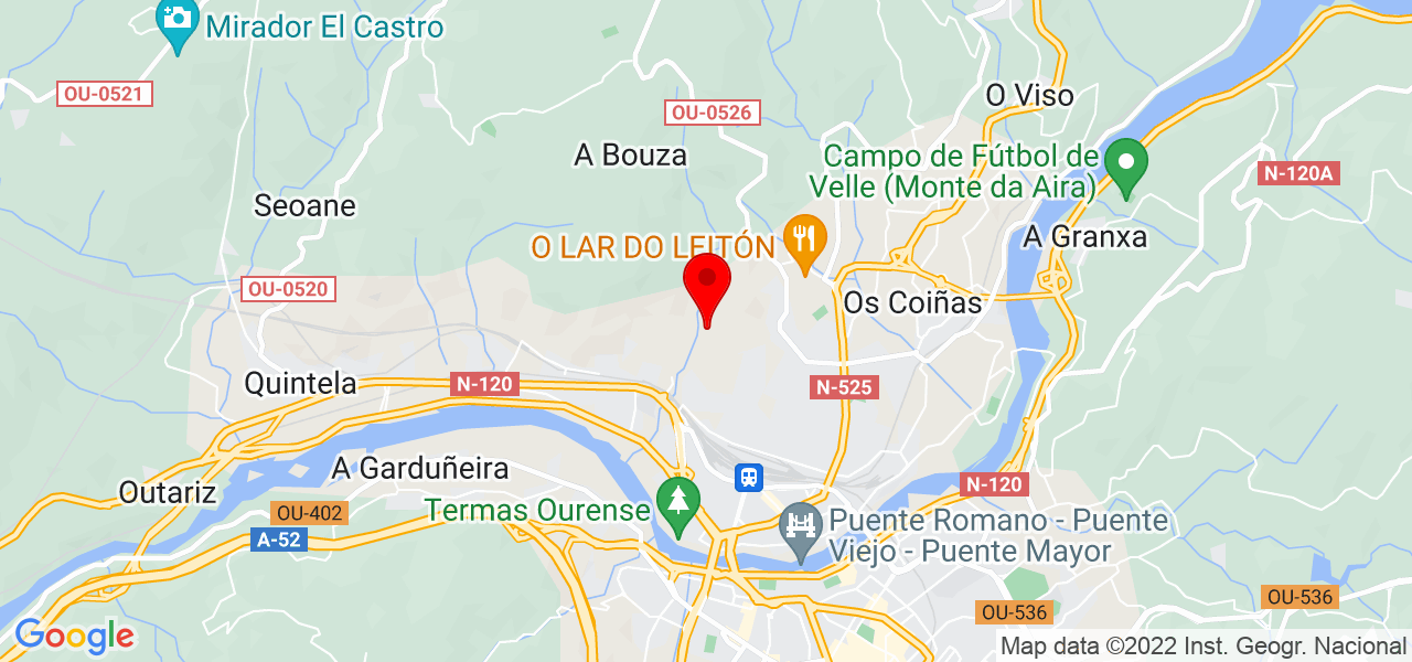 Beckett Street - Galicia - Ourense - Mapa