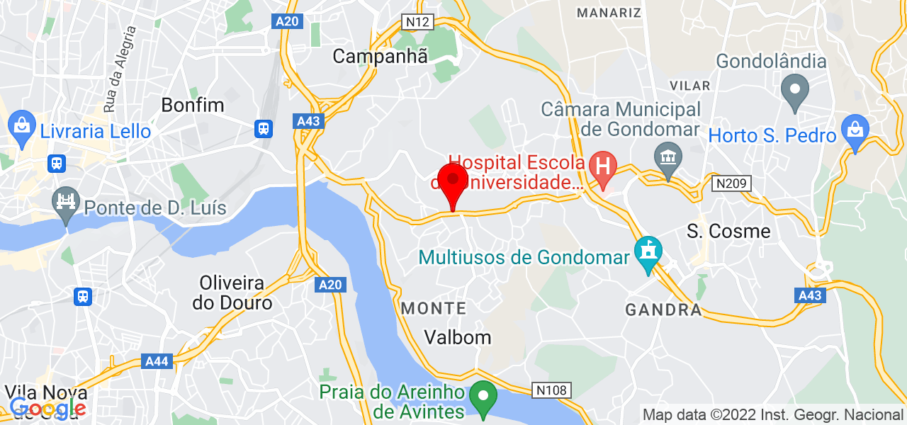 Manuela Sampaio - Porto - Gondomar - Mapa