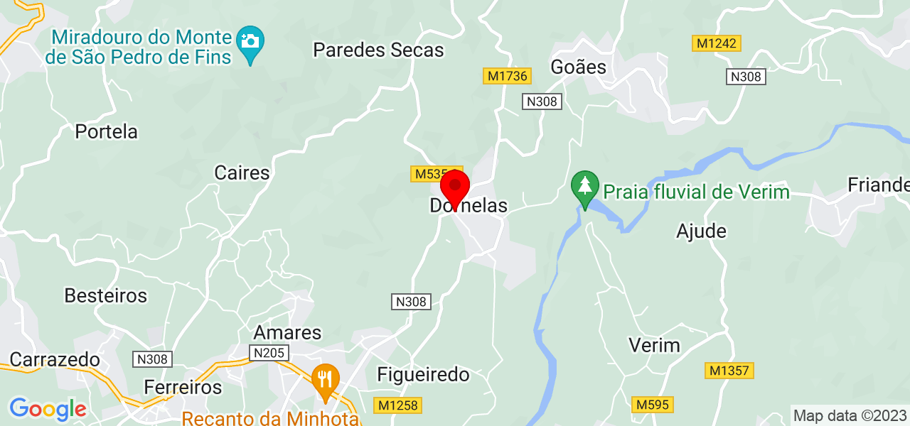 5 &Agrave; SEC PA&Ccedil;OS DE FERREIRA - Braga - Amares - Mapa