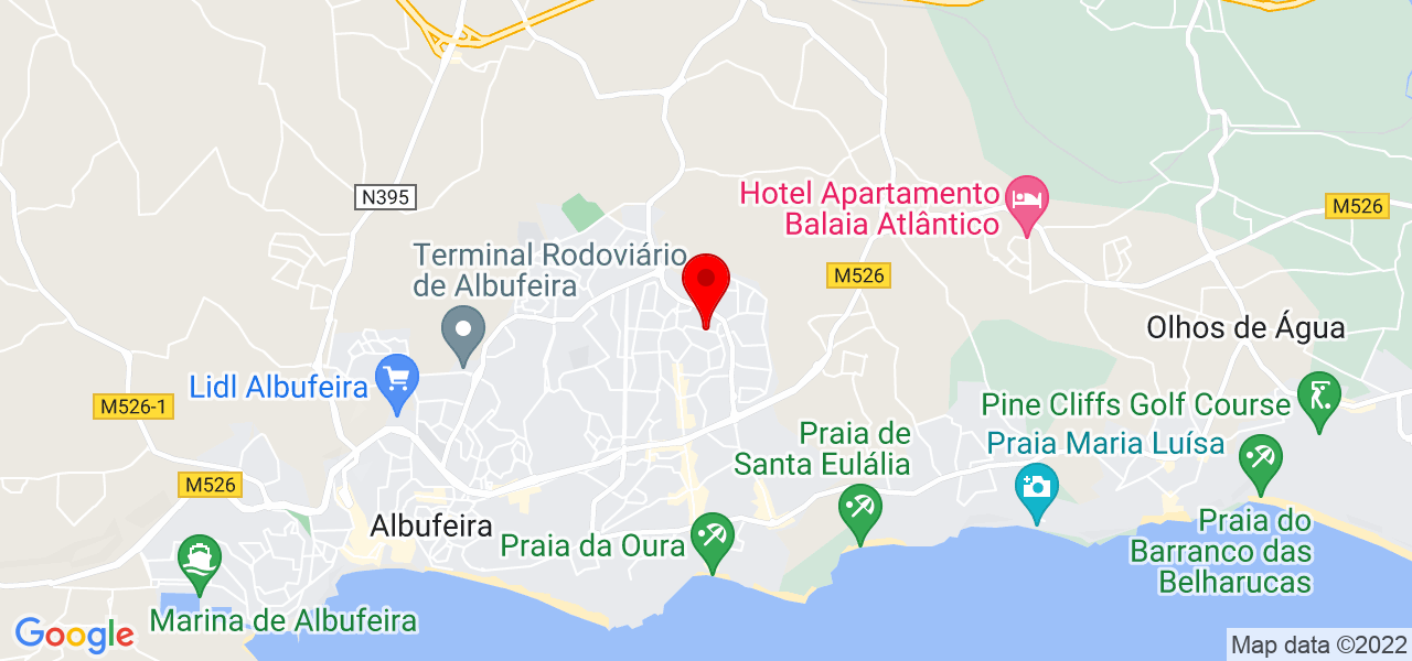 Francisca - Faro - Albufeira - Mapa
