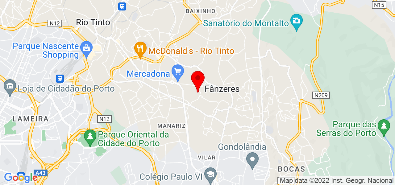 Paulo Seabra - Porto - Gondomar - Mapa