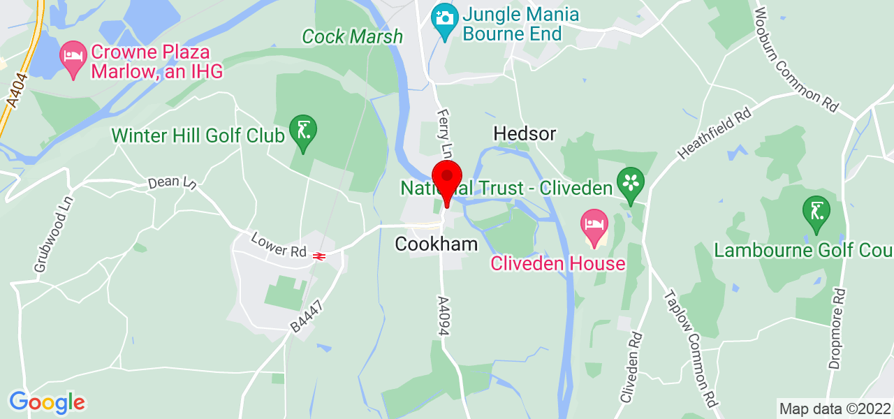 HhildaConsult - South East England - Cookham - Map